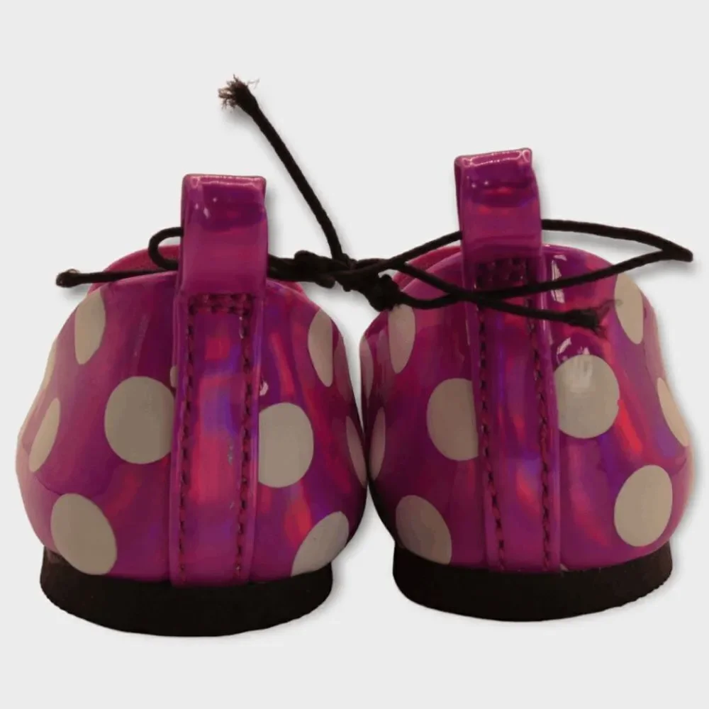 Disney Baby Minnie Mouse Toddler Mary Jane Flats Pink Size 5 Polka Dot